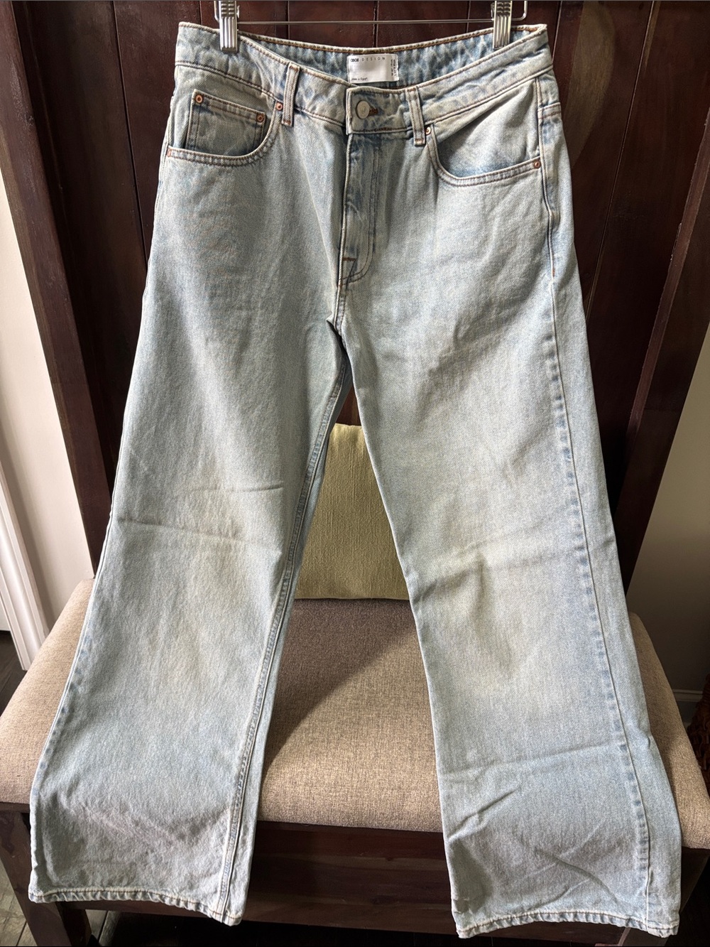 ASOS Light Wash Men's Straight-Leg Jeans - Light Blue 31x32